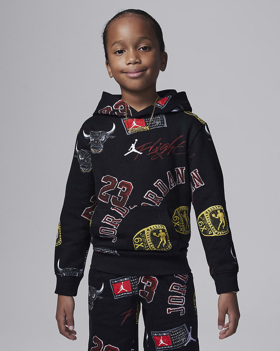 Sudadera con gorro sin cierre para ninos talla pequena Jordan MJ Essentials